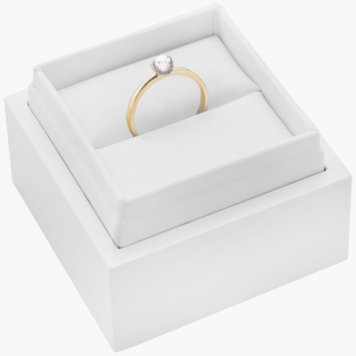 Pierścionek zaręczynowy SAVICKI: złoty, diament